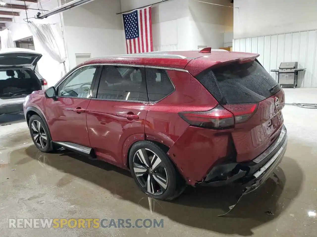 2 Photograph of a damaged car JN8AT3DDXMW305555 NISSAN ROGUE 2021