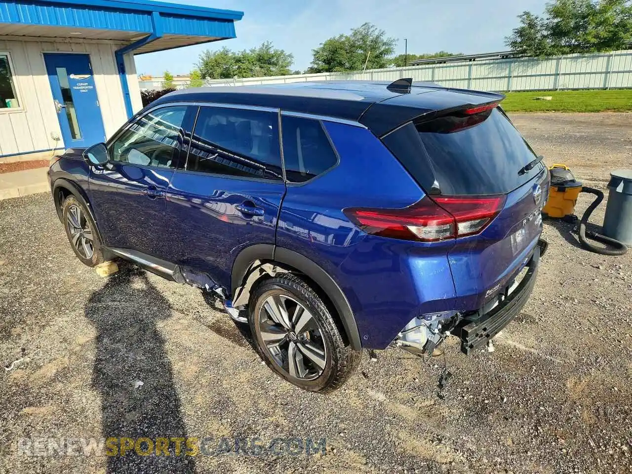 2 Photograph of a damaged car JN8AT3DDXMW309444 NISSAN ROGUE 2021