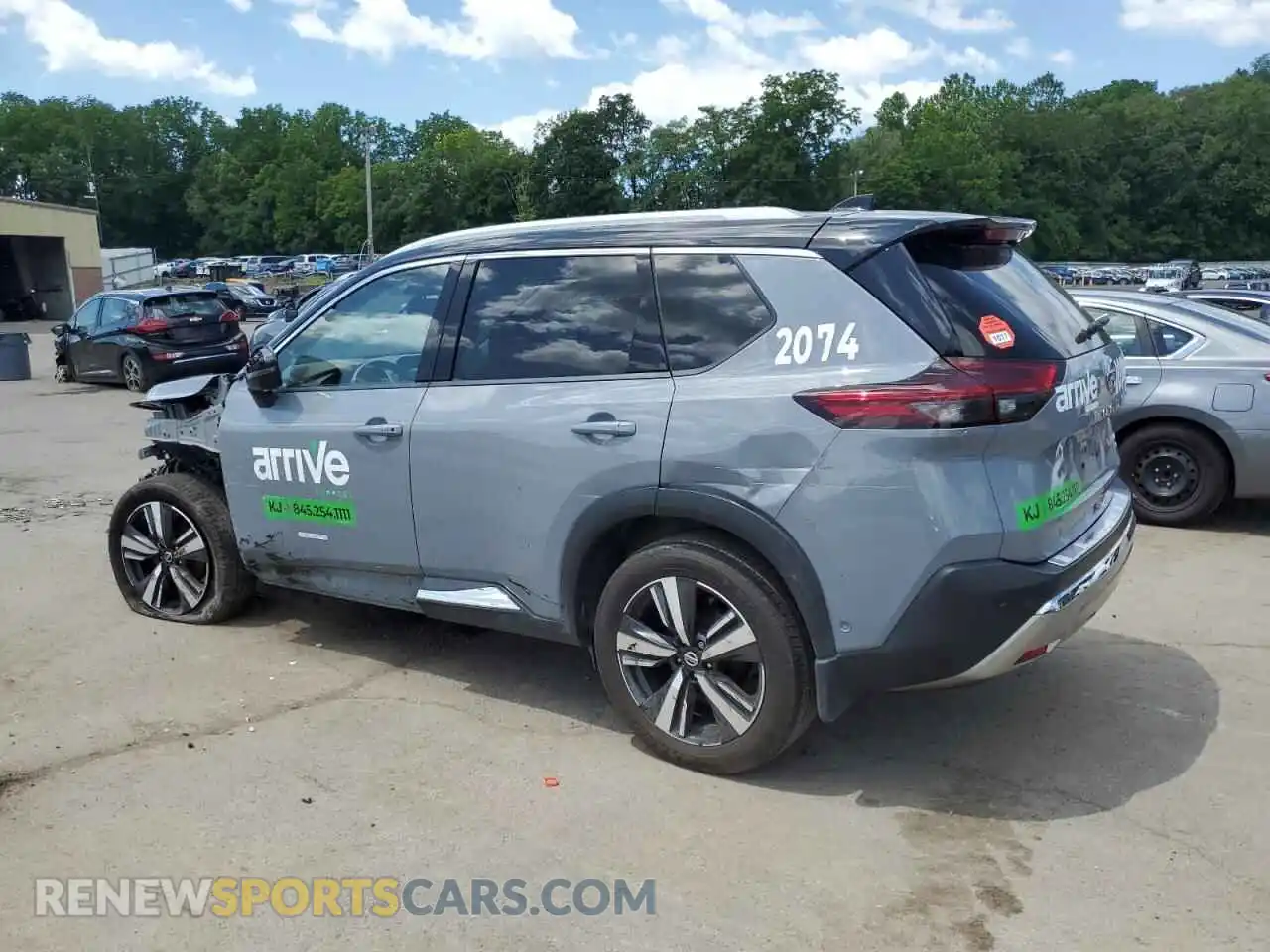2 Фотография поврежденного автомобиля JN8AT3DDXMW309931 NISSAN ROGUE 2021