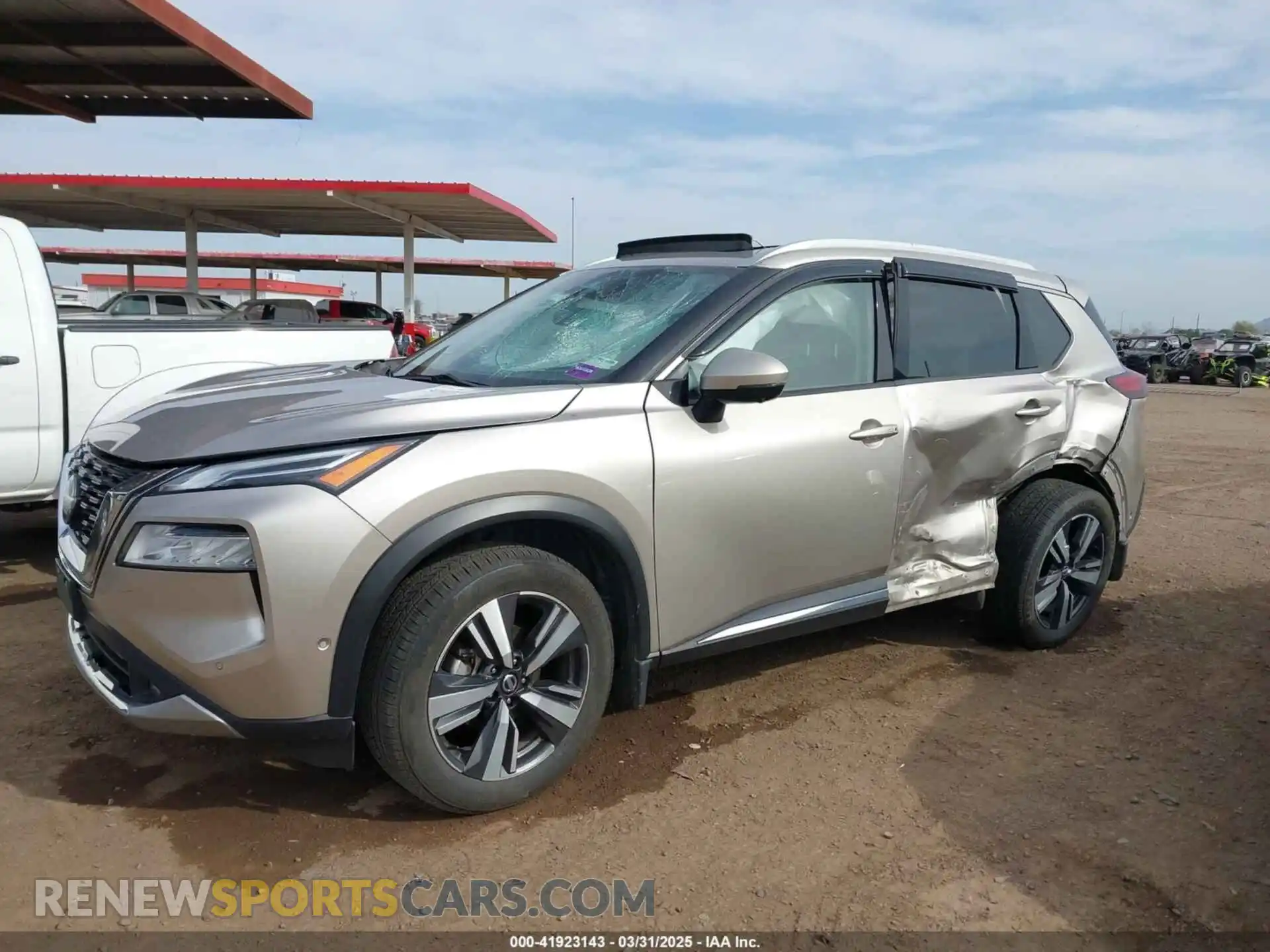 2 Photograph of a damaged car JN8AT3DDXMW321075 NISSAN ROGUE 2021