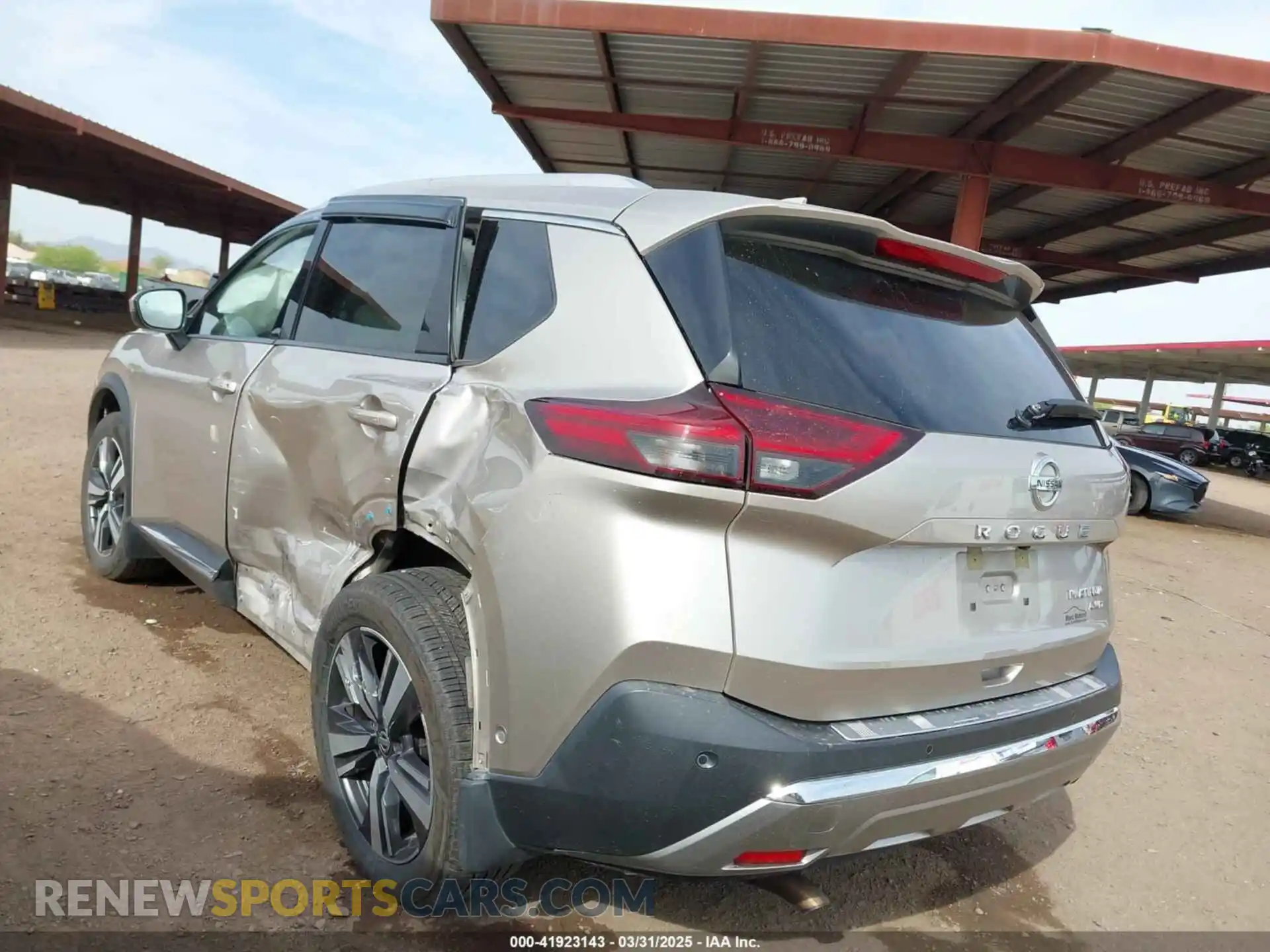 3 Photograph of a damaged car JN8AT3DDXMW321075 NISSAN ROGUE 2021