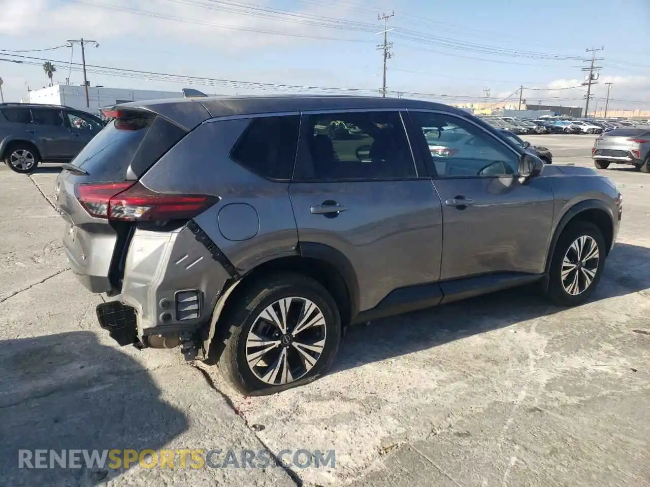 3 fotografías del automóvil dañado JN8BT3BAXPW422196 NISSAN ROGUE 2023
