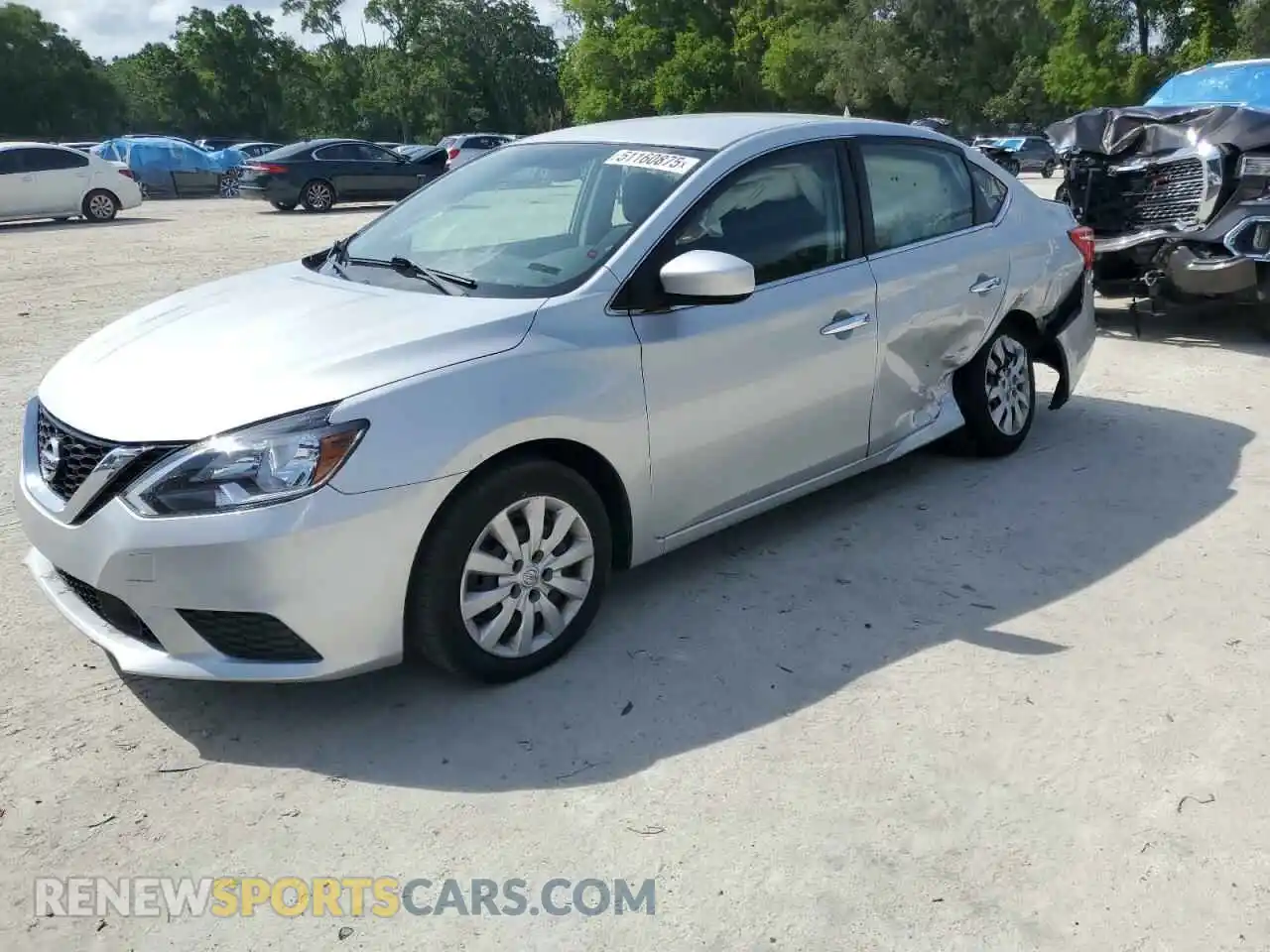 1 Photograph of a damaged car 3N1AB7AP0KY310437 NISSAN SENTRA 2019