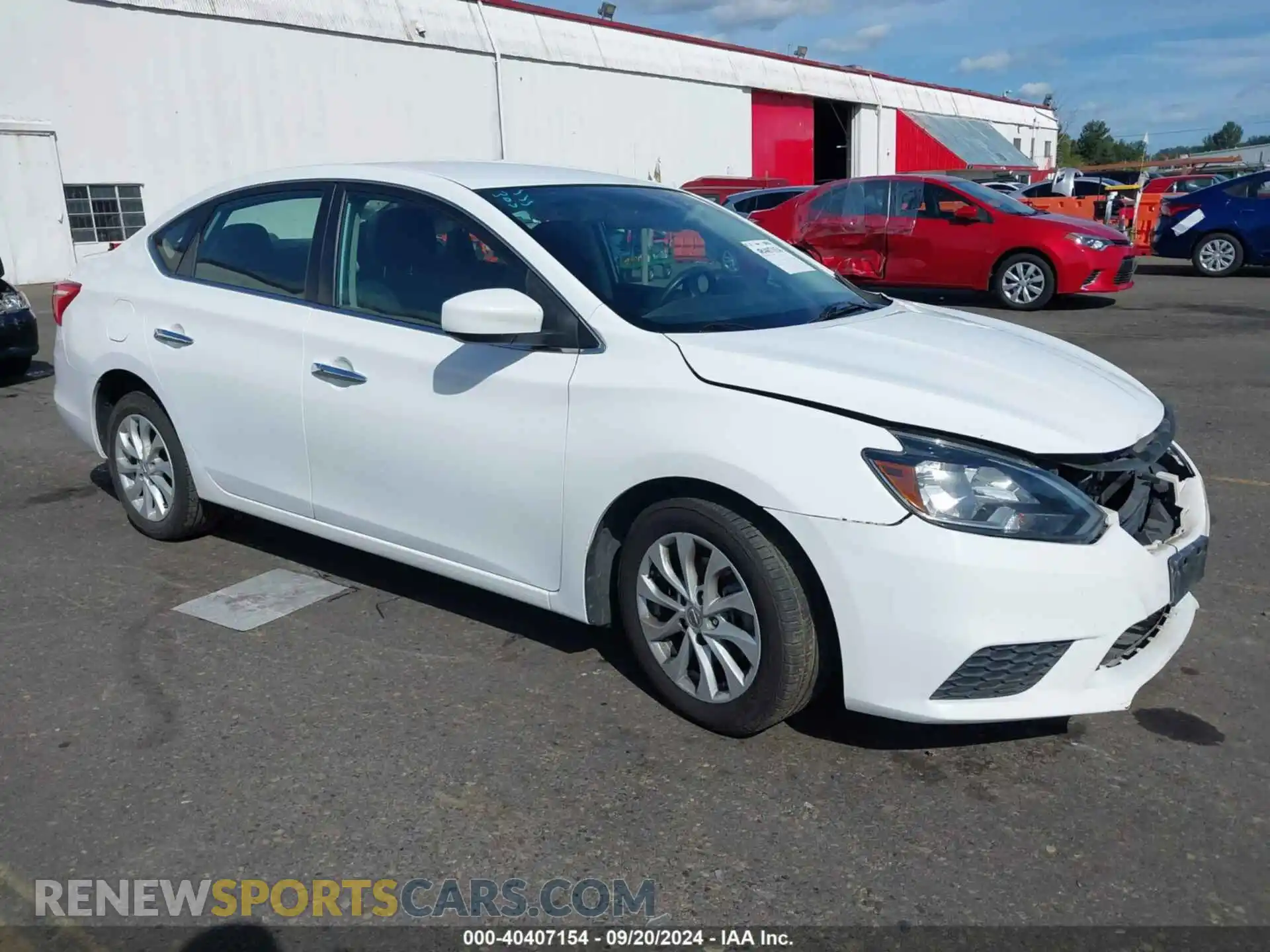 1 Photograph of a damaged car 3N1AB7AP0KY335919 NISSAN SENTRA 2019