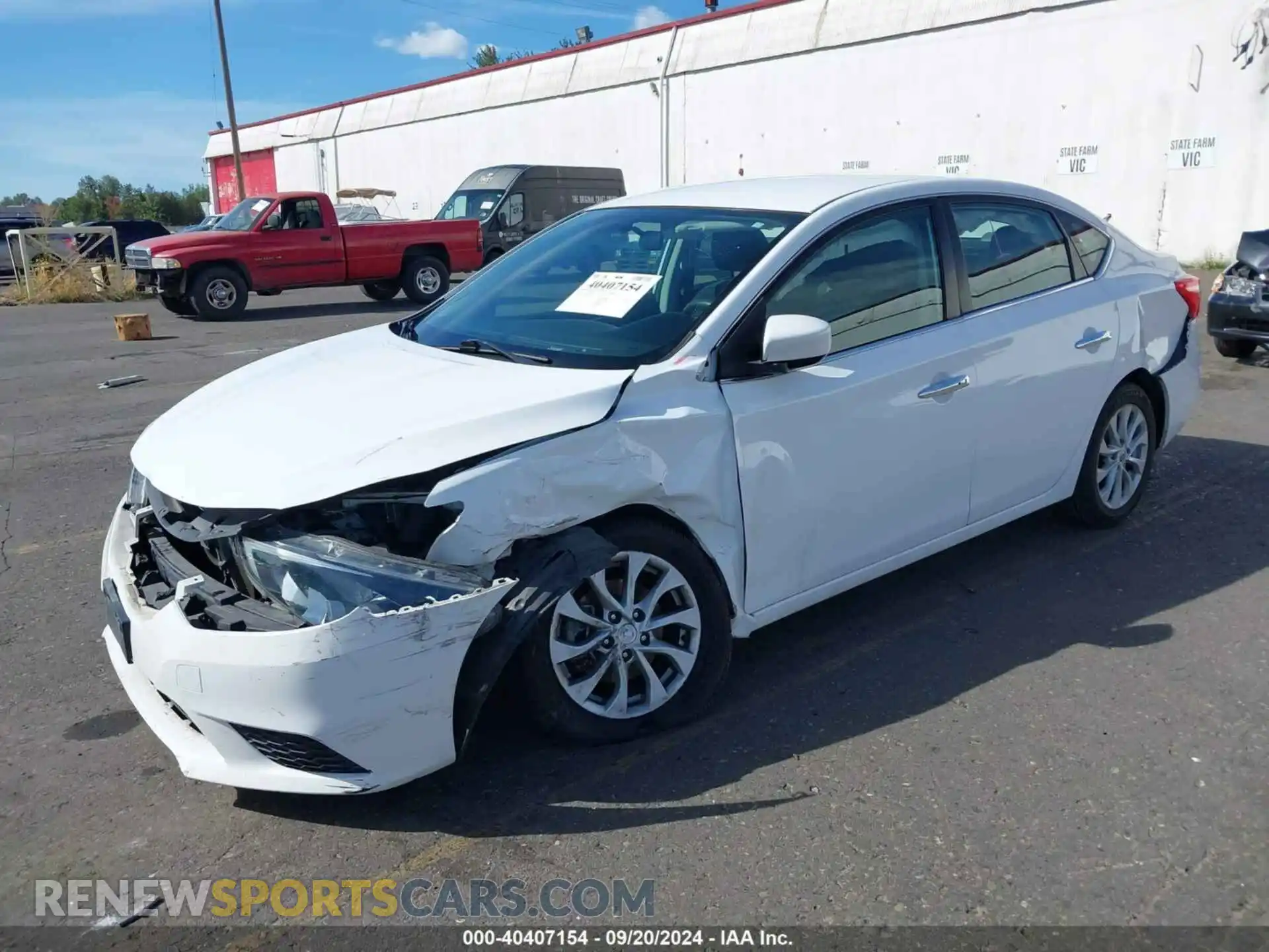2 Photograph of a damaged car 3N1AB7AP0KY335919 NISSAN SENTRA 2019