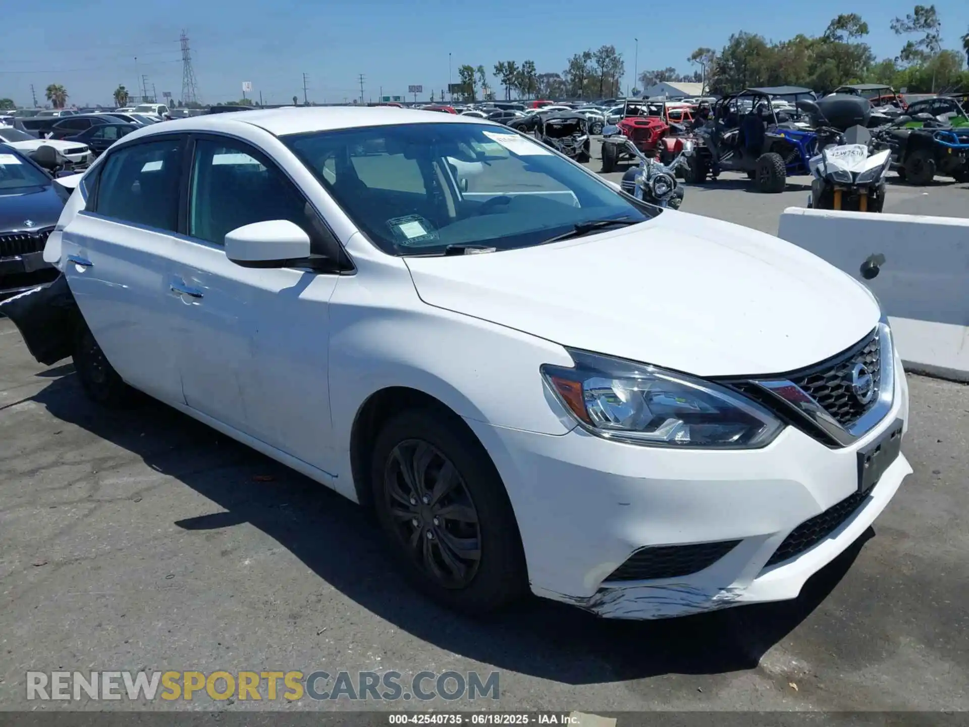 1 Photograph of a damaged car 3N1AB7AP0KY340022 NISSAN SENTRA 2019