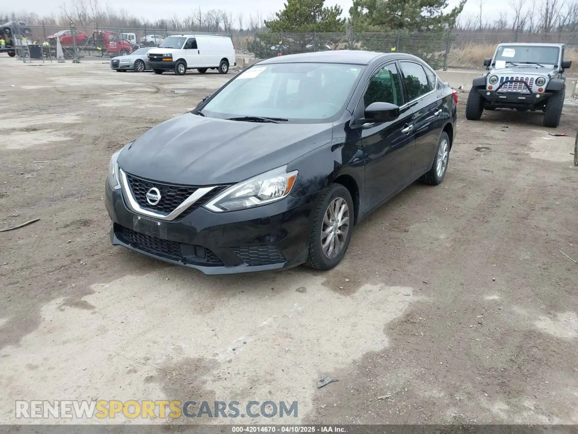 2 fotografías del automóvil dañado 3N1AB7AP0KY367494 NISSAN SENTRA 2019