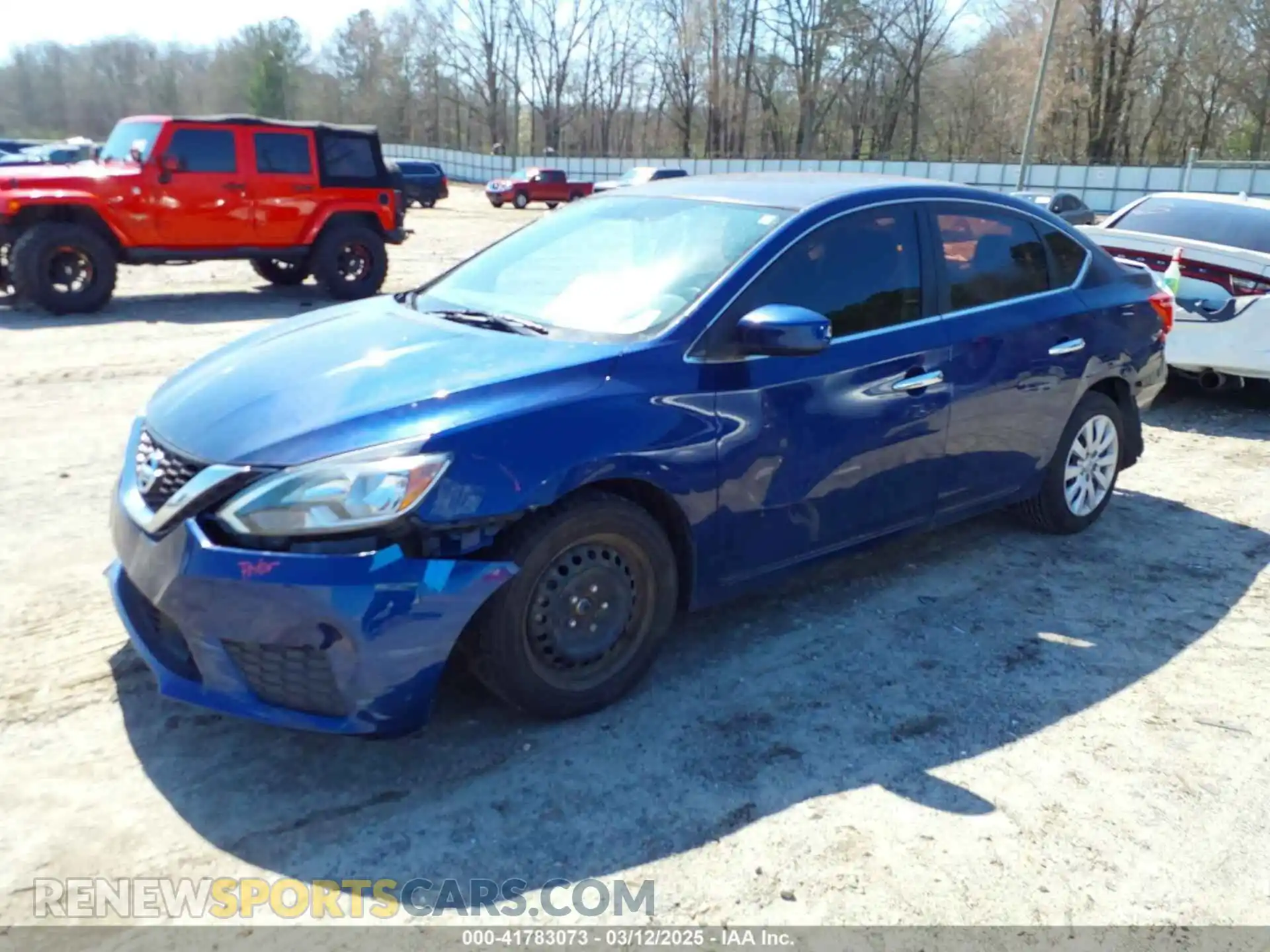 2 Photograph of a damaged car 3N1AB7AP0KY413261 NISSAN SENTRA 2019