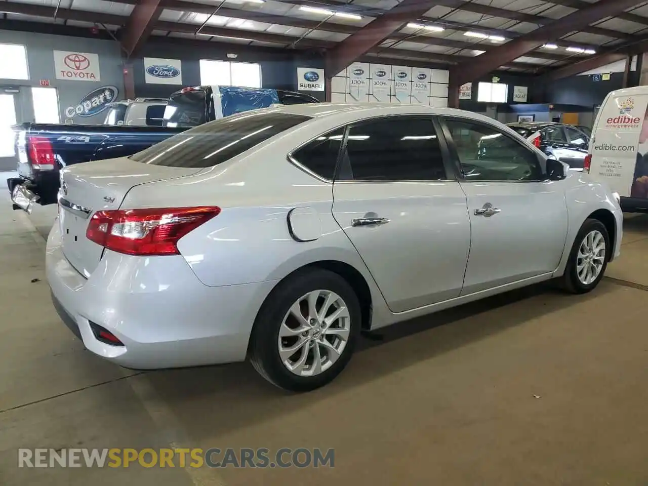 3 fotografías del automóvil dañado 3N1AB7AP0KY448558 NISSAN SENTRA 2019