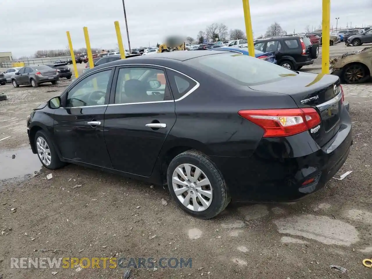 2 Photograph of a damaged car 3N1AB7AP1KY371764 NISSAN SENTRA 2019