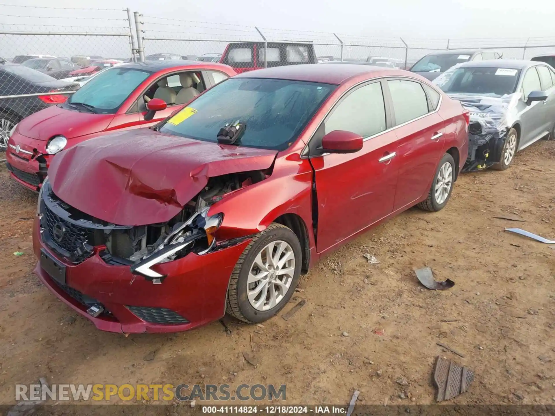 2 Фотография поврежденного автомобиля 3N1AB7AP1KY374048 NISSAN SENTRA 2019