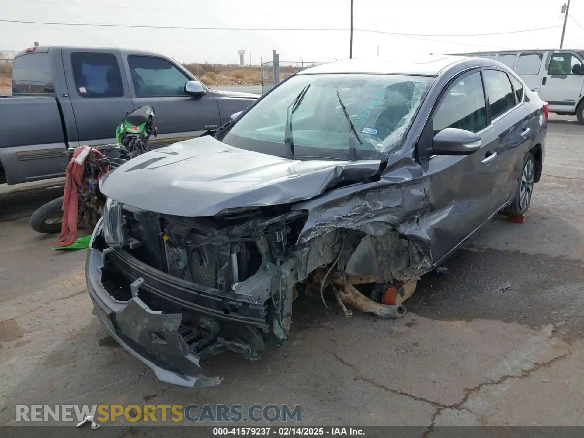 2 Photograph of a damaged car 3N1AB7AP1KY450626 NISSAN SENTRA 2019