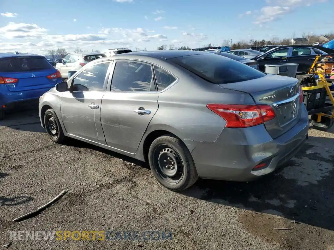 2 Photograph of a damaged car 3N1AB7AP2KY225597 NISSAN SENTRA 2019