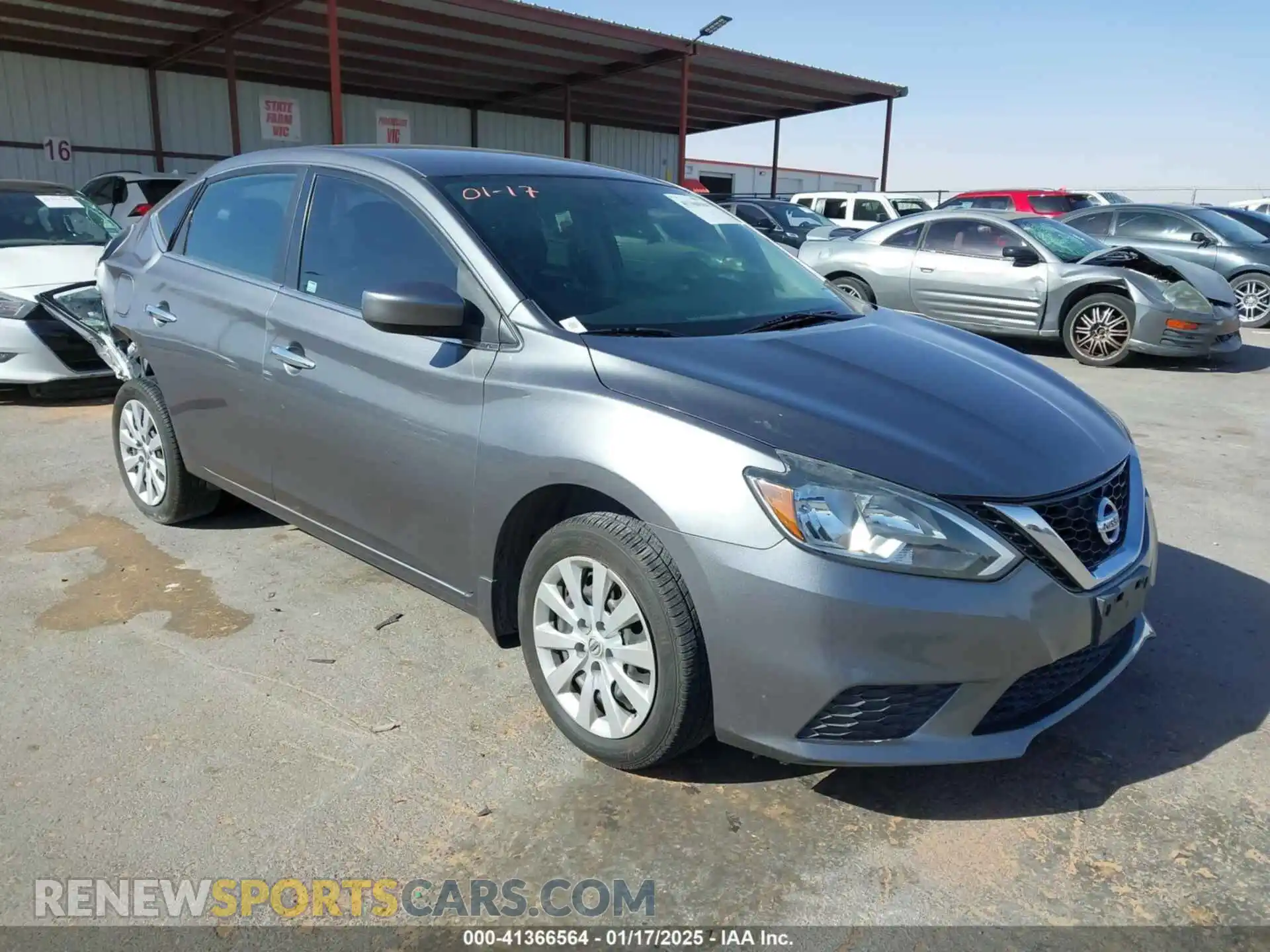 1 Photograph of a damaged car 3N1AB7AP2KY294967 NISSAN SENTRA 2019