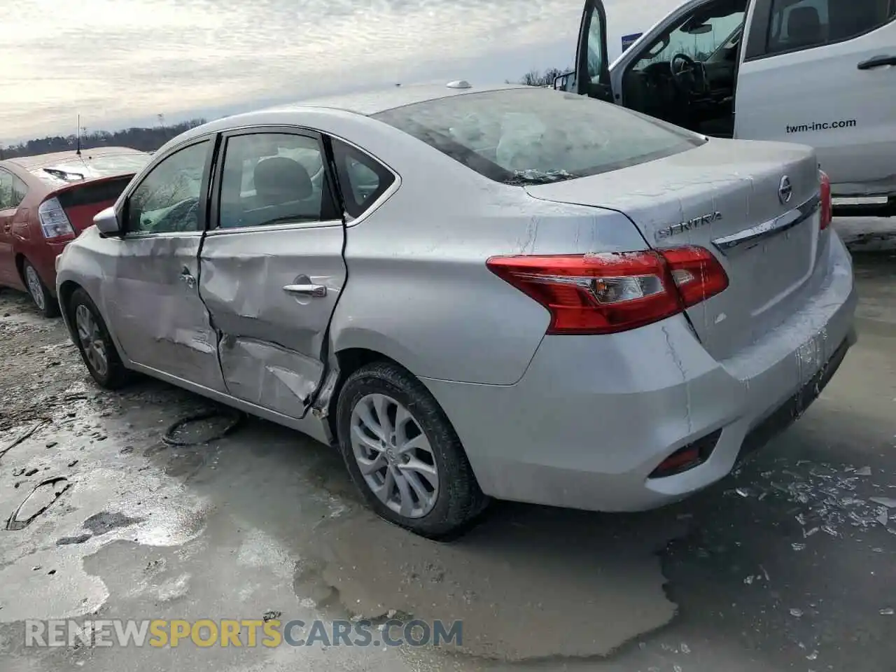 2 Photograph of a damaged car 3N1AB7AP2KY318202 NISSAN SENTRA 2019
