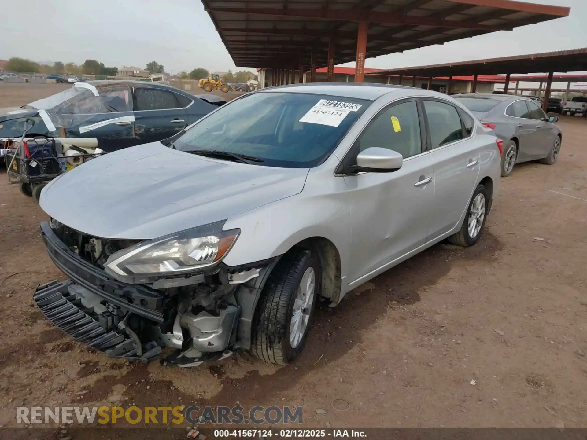2 fotografías del automóvil dañado 3N1AB7AP3KL608249 NISSAN SENTRA 2019