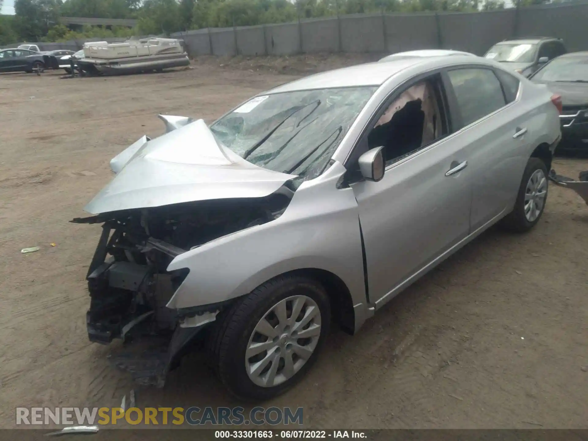 2 Photograph of a damaged car 3N1AB7AP3KY222000 NISSAN SENTRA 2019