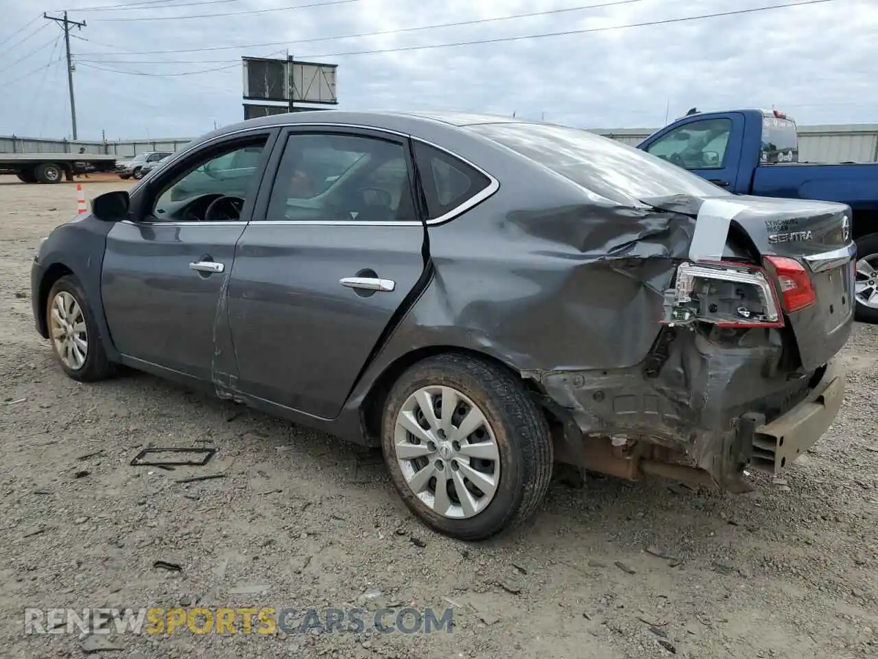 2 Photograph of a damaged car 3N1AB7AP3KY457089 NISSAN SENTRA 2019