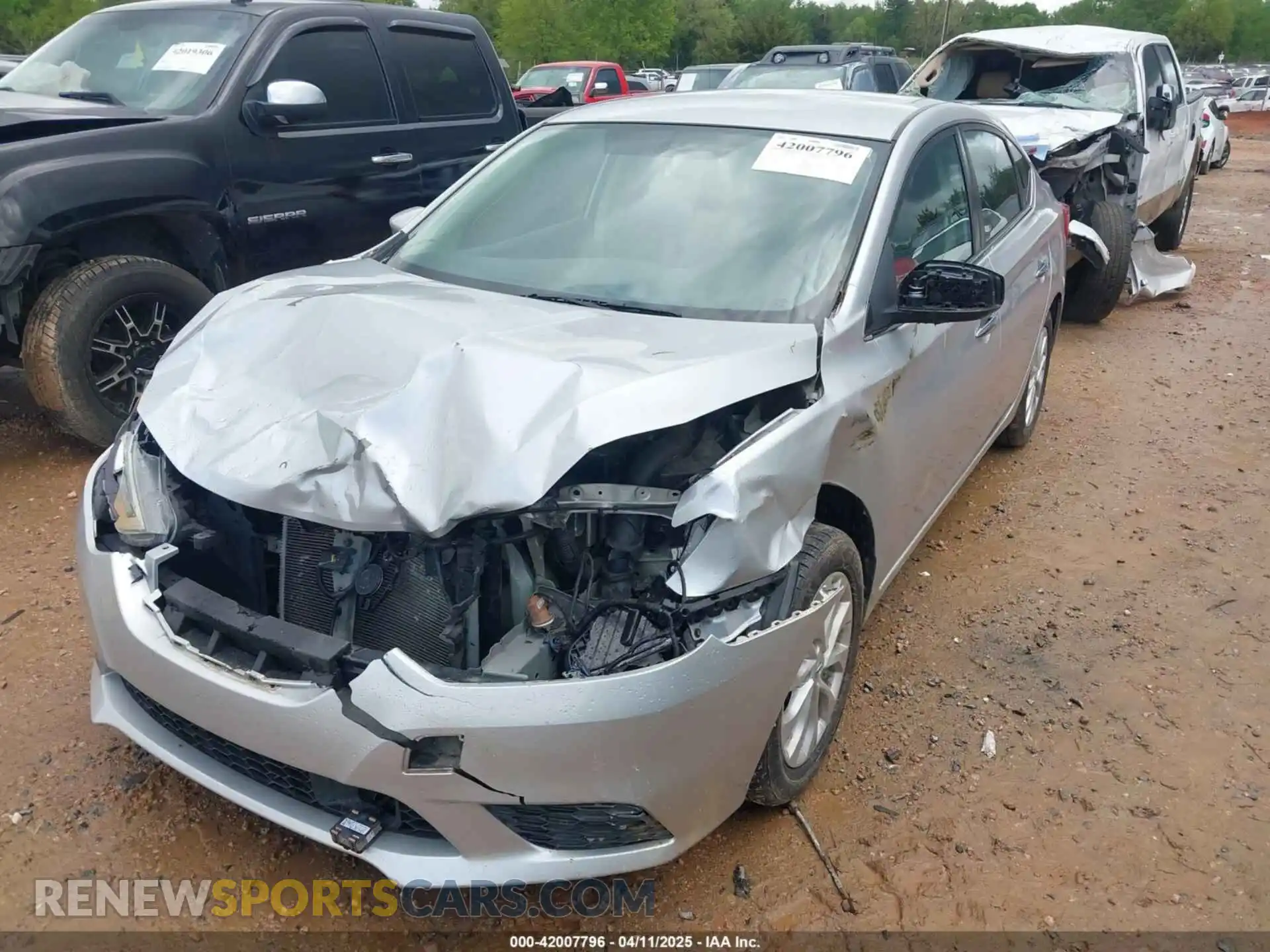 2 Photograph of a damaged car 3N1AB7AP4KY447641 NISSAN SENTRA 2019