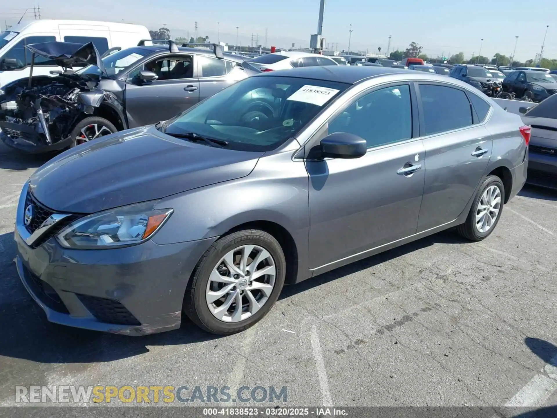 2 Photograph of a damaged car 3N1AB7AP5KL621083 NISSAN SENTRA 2019