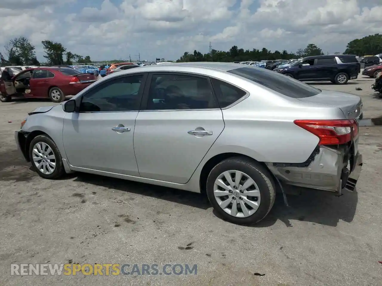 2 Photograph of a damaged car 3N1AB7AP7KY253489 NISSAN SENTRA 2019