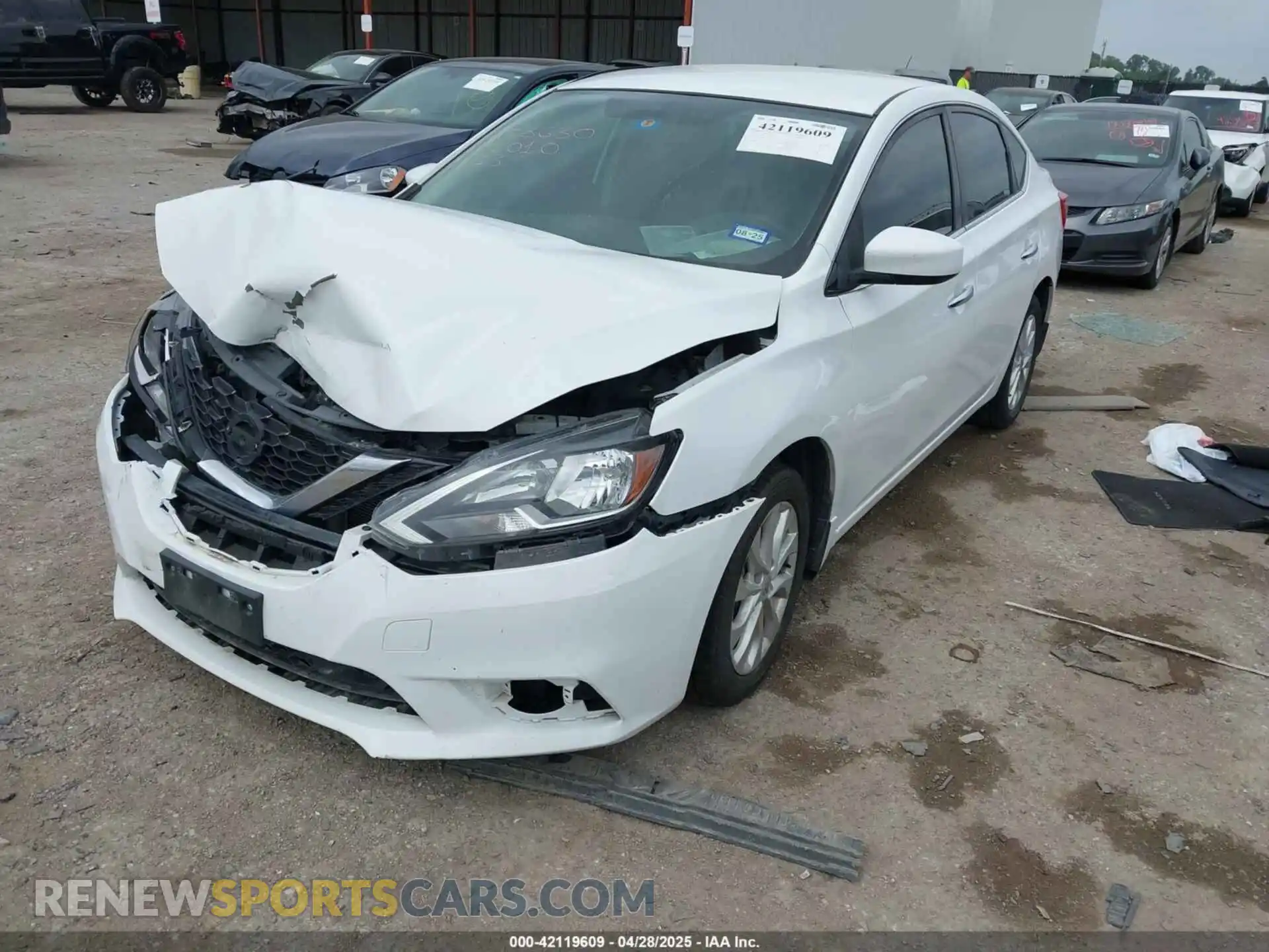 2 Photograph of a damaged car 3N1AB7AP7KY301010 NISSAN SENTRA 2019