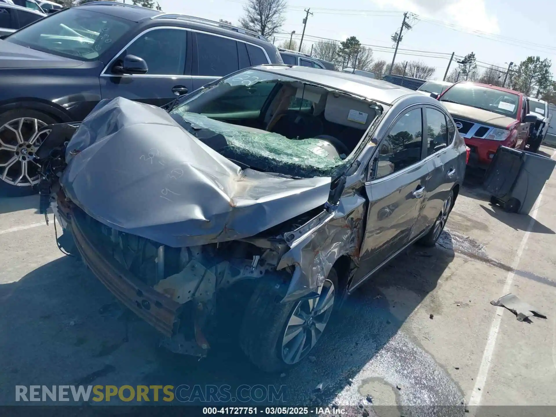 2 Photograph of a damaged car 3N1AB7AP7KY302268 NISSAN SENTRA 2019