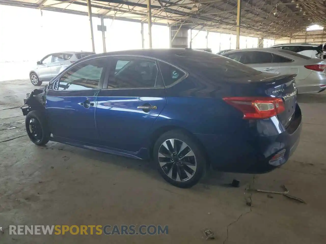 2 fotografías del automóvil dañado 3N1AB7AP7KY346593 NISSAN SENTRA 2019