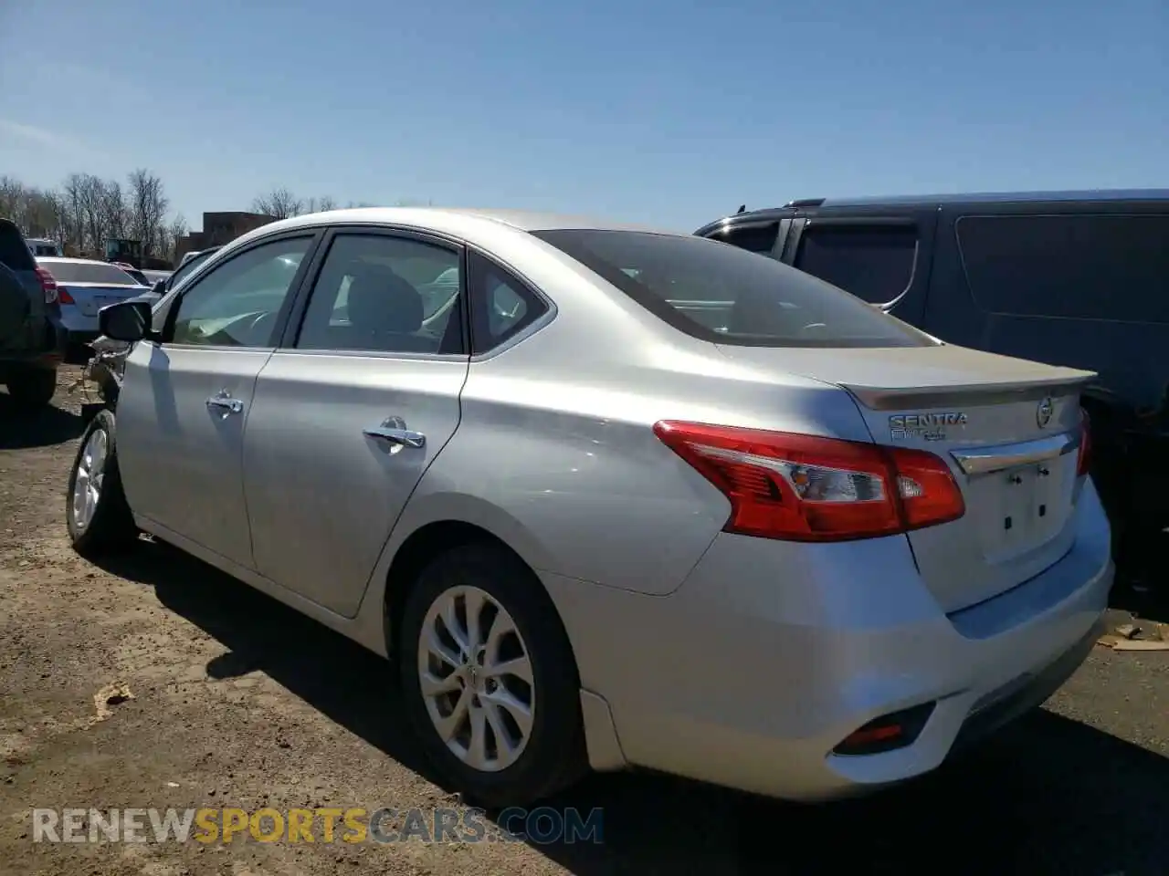 2 Photograph of a damaged car 3N1AB7AP8KY222297 NISSAN SENTRA 2019