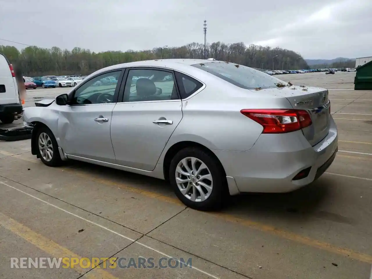 2 Photograph of a damaged car 3N1AB7AP8KY291572 NISSAN SENTRA 2019