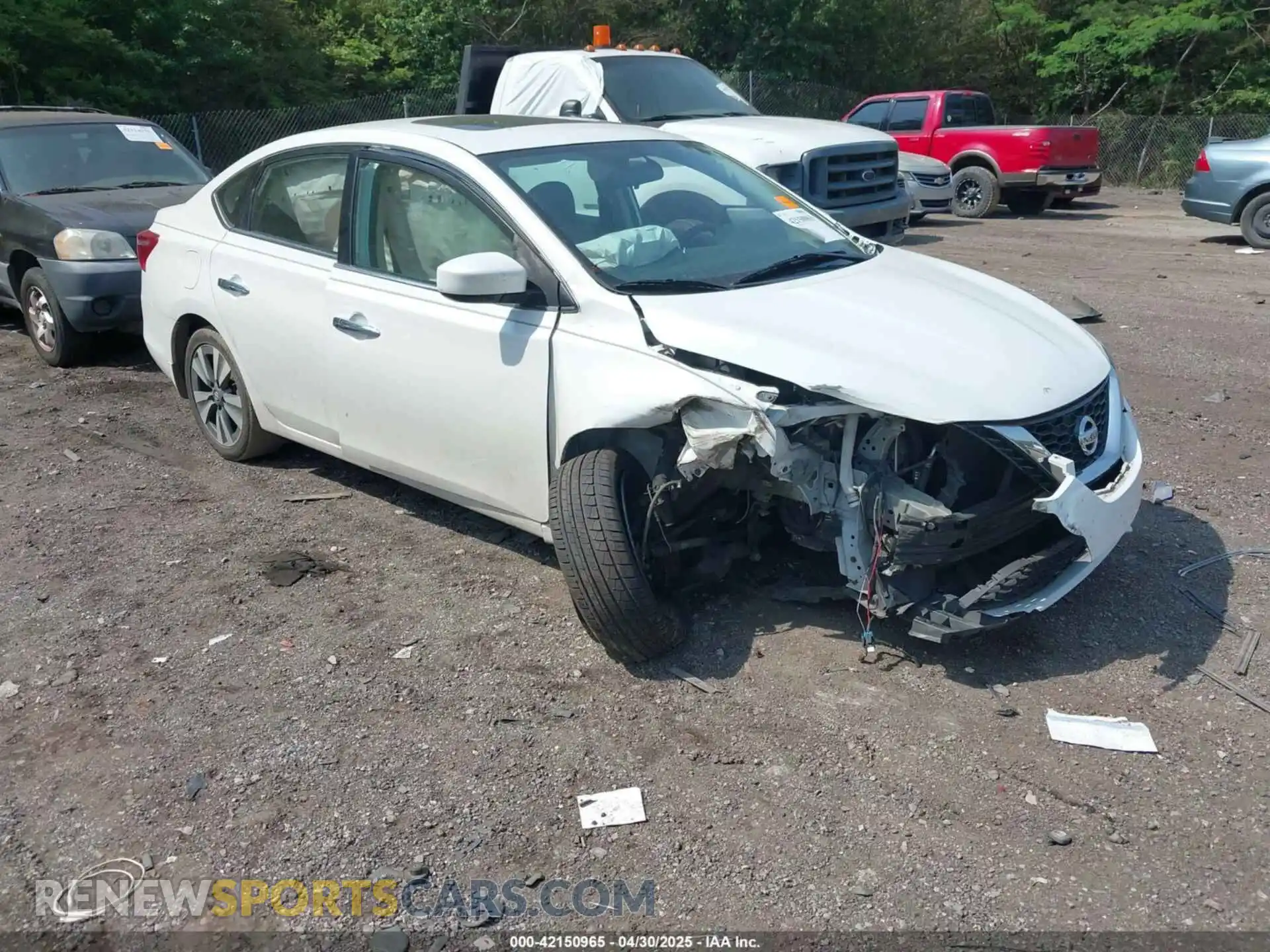 1 Photograph of a damaged car 3N1AB7AP8KY302151 NISSAN SENTRA 2019