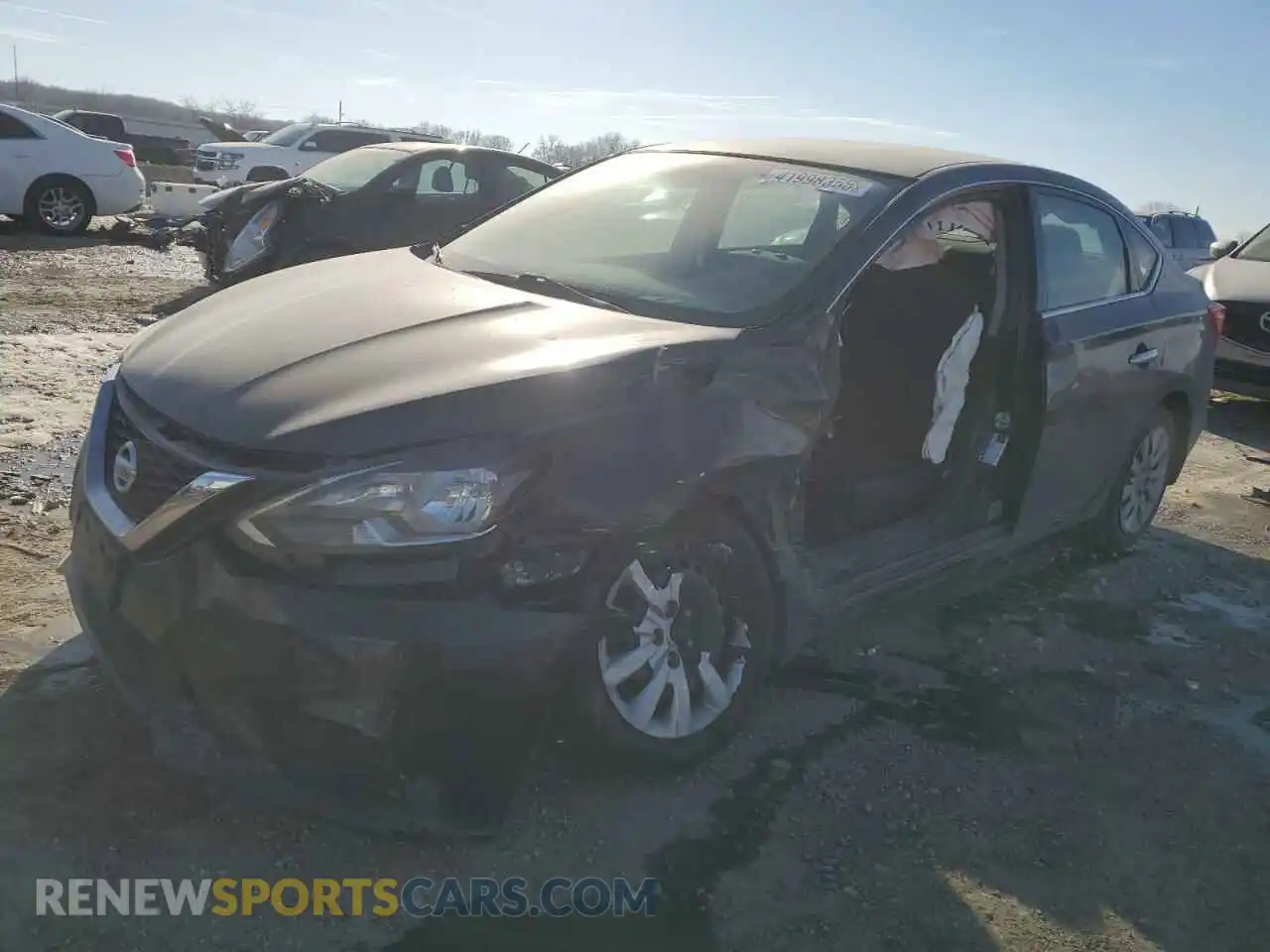 1 Photograph of a damaged car 3N1AB7AP8KY336834 NISSAN SENTRA 2019