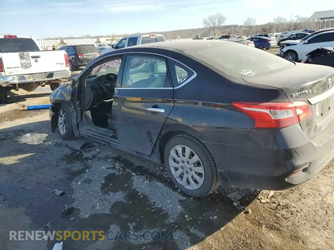 2 Photograph of a damaged car 3N1AB7AP8KY336834 NISSAN SENTRA 2019
