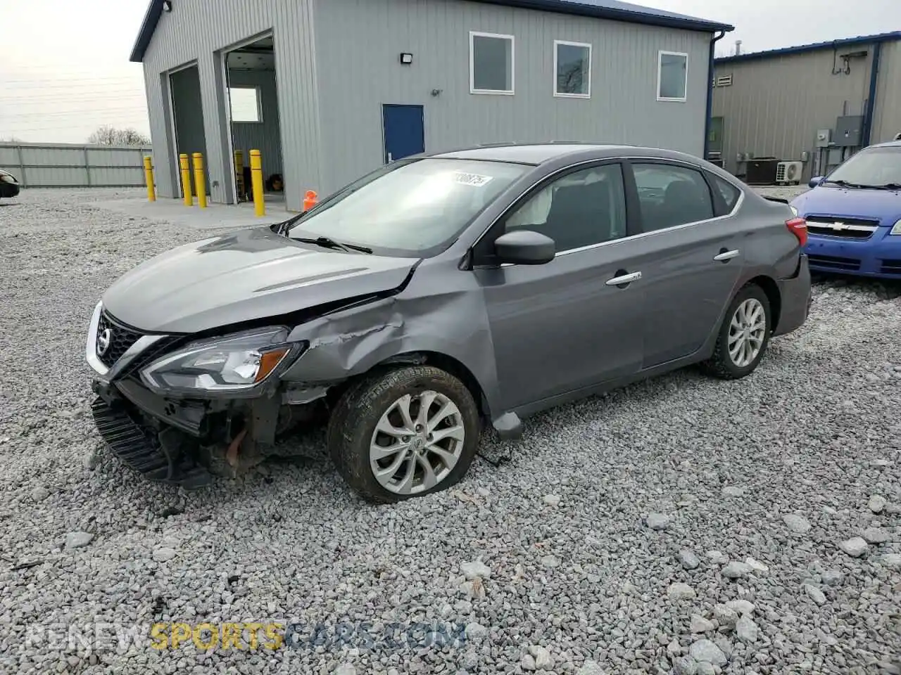 1 Photograph of a damaged car 3N1AB7AP8KY348465 NISSAN SENTRA 2019
