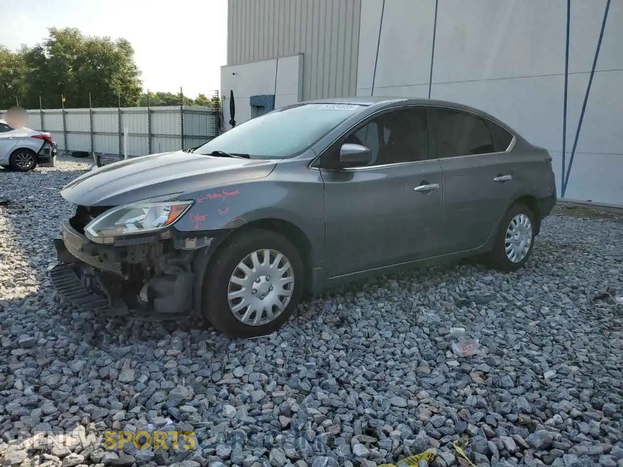 1 Photograph of a damaged car 3N1AB7AP8KY376475 NISSAN SENTRA 2019