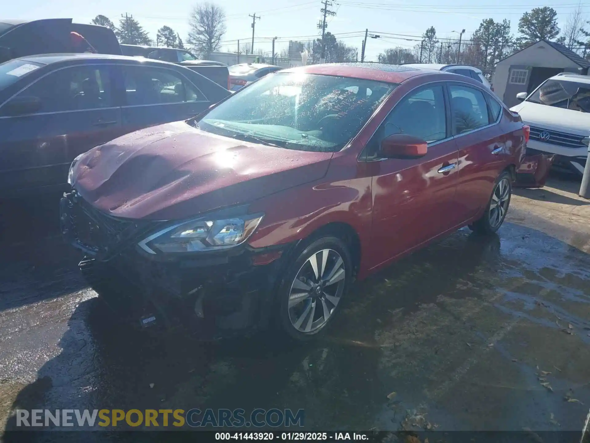 2 Photograph of a damaged car 3N1AB7AP9KY295811 NISSAN SENTRA 2019