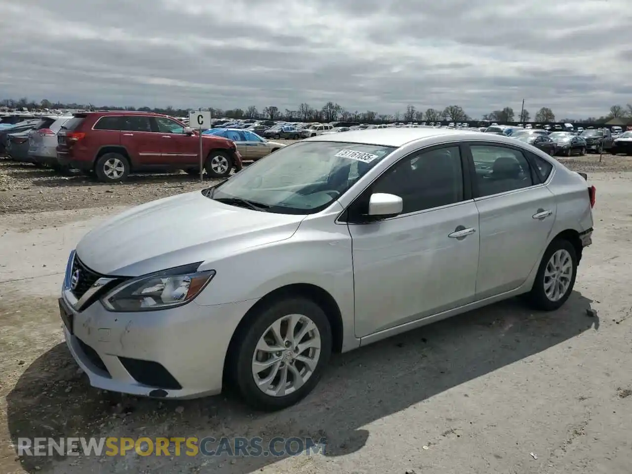 1 Photograph of a damaged car 3N1AB7AP9KY314132 NISSAN SENTRA 2019