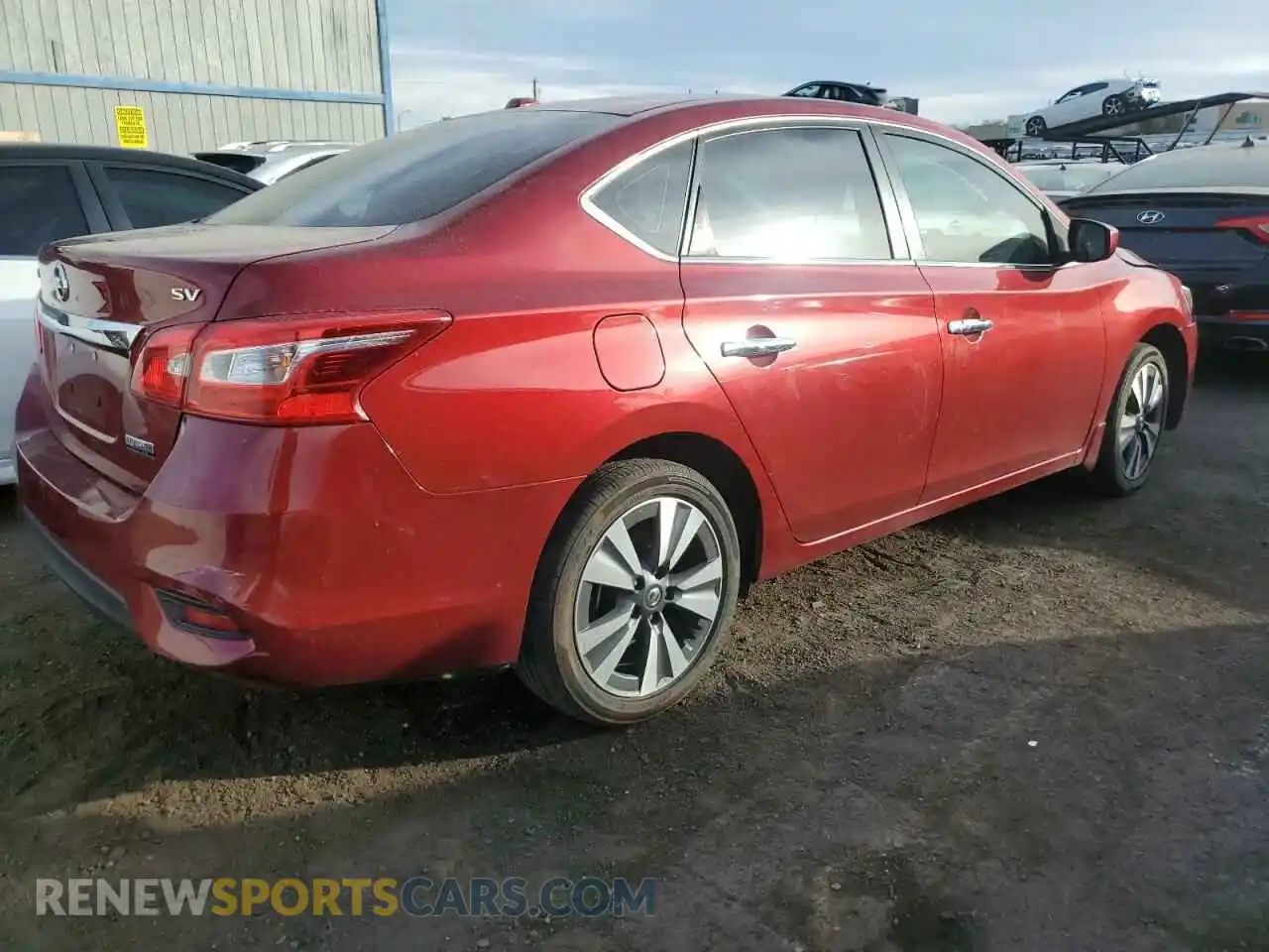 3 fotografías del automóvil dañado 3N1AB7AP9KY349883 NISSAN SENTRA 2019