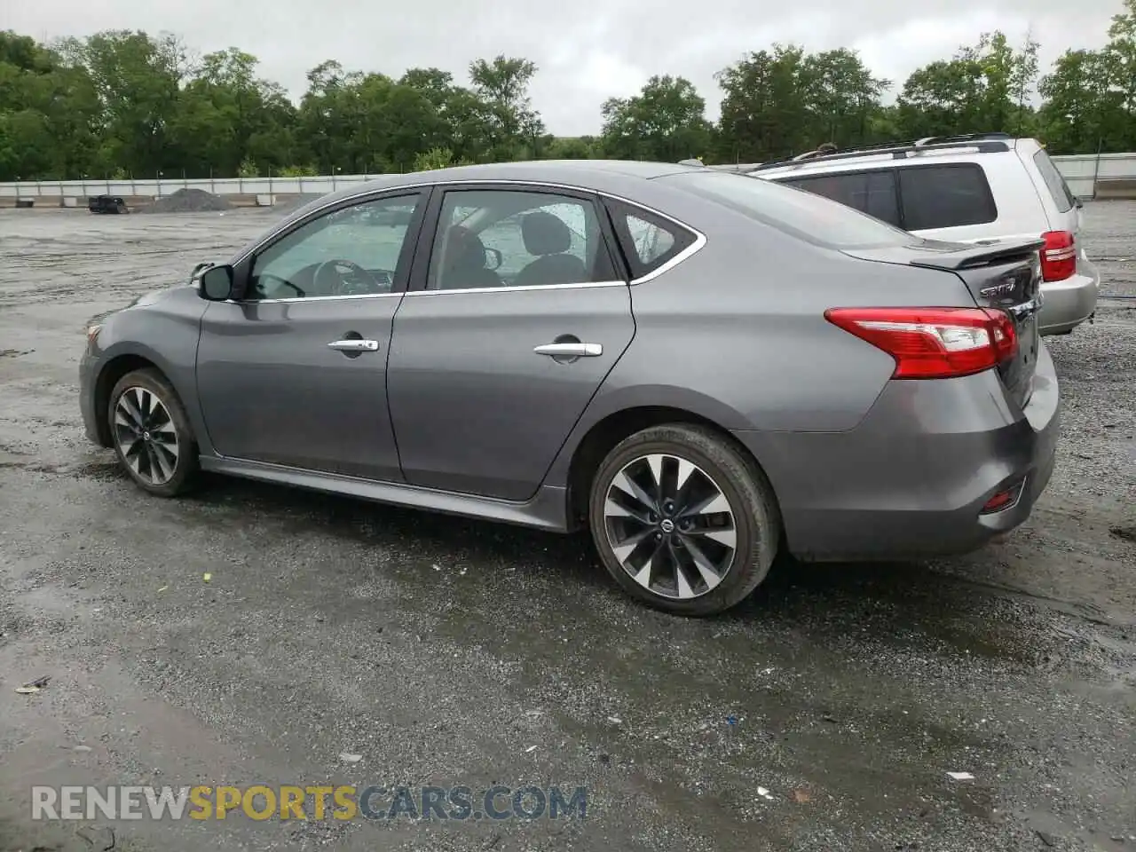 2 Photograph of a damaged car 3N1AB7AP9KY356445 NISSAN SENTRA 2019