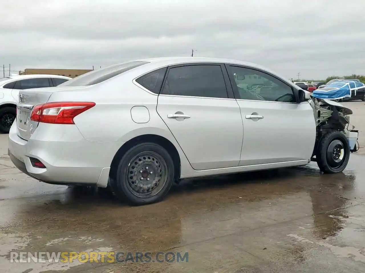 3 fotografías del automóvil dañado 3N1AB7AP9KY456738 NISSAN SENTRA 2019