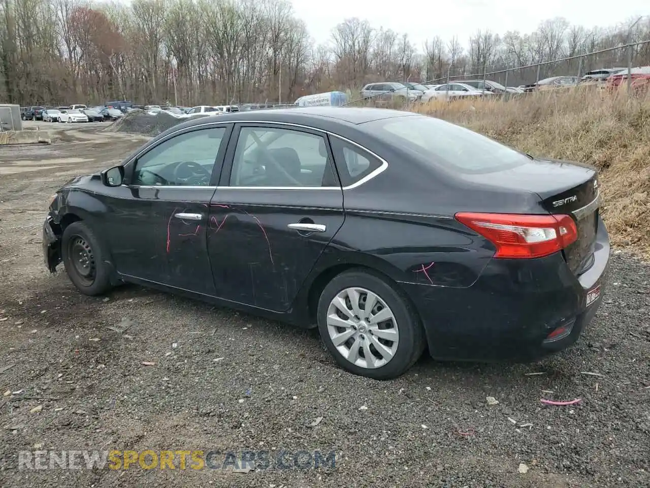 2 Photograph of a damaged car 3N1AB7APXKY218039 NISSAN SENTRA 2019