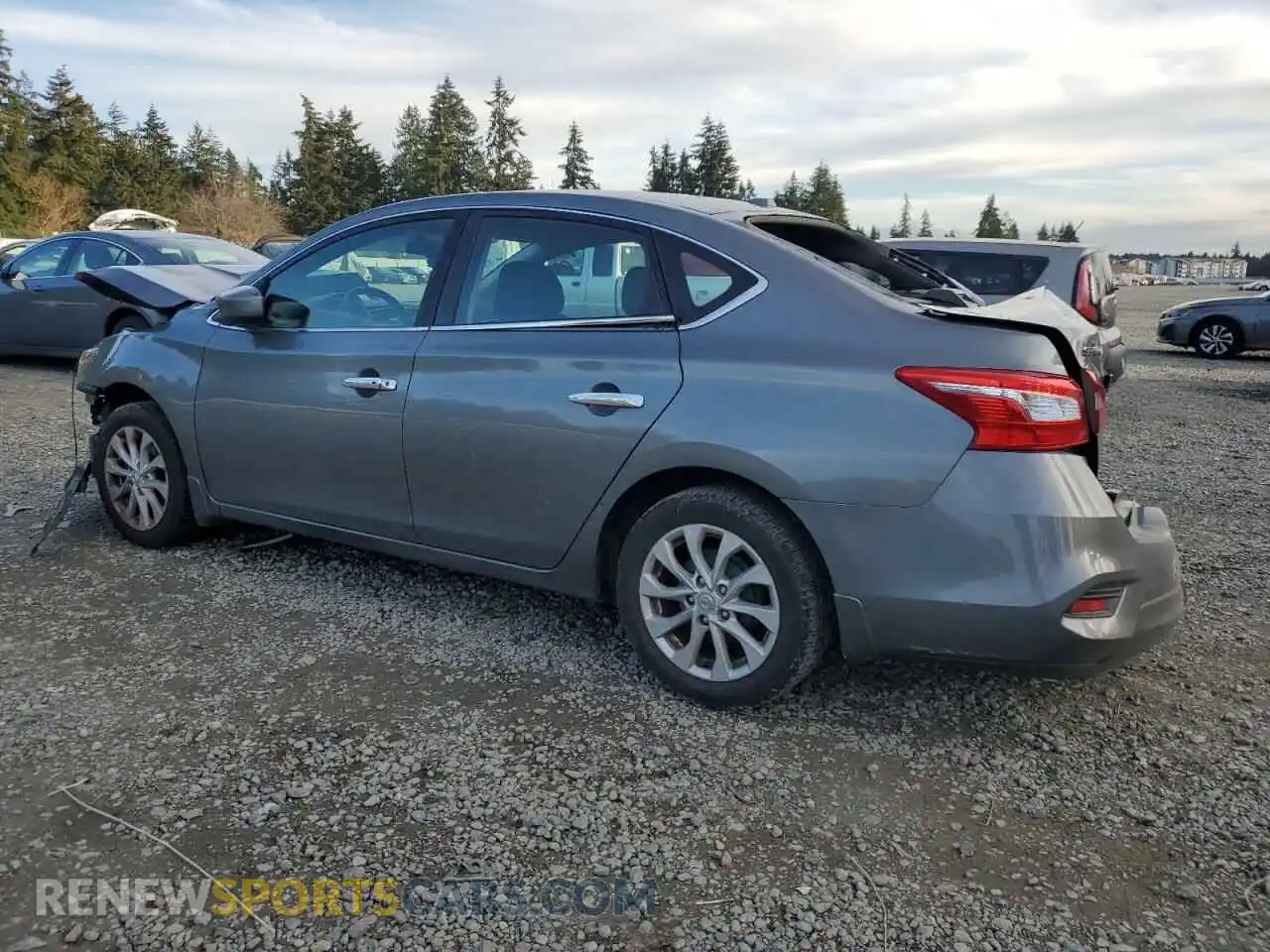 2 Photograph of a damaged car 3N1AB7APXKY252837 NISSAN SENTRA 2019