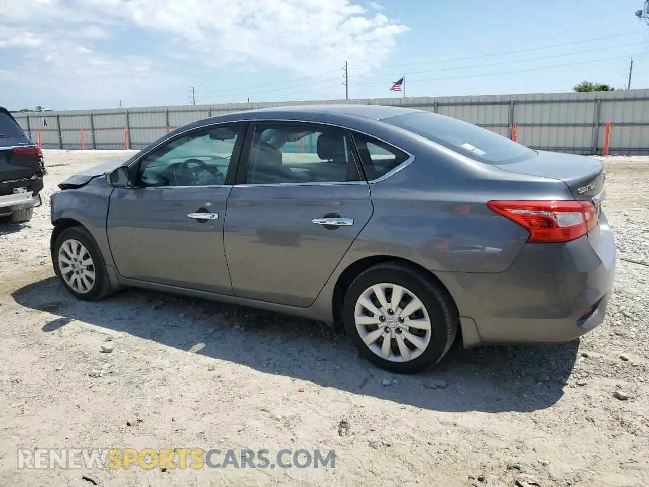 2 Photograph of a damaged car 3N1AB7APXKY259089 NISSAN SENTRA 2019