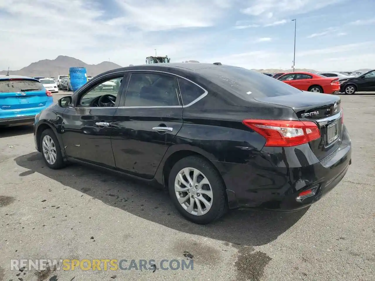 2 Photograph of a damaged car 3N1AB7APXKY326595 NISSAN SENTRA 2019