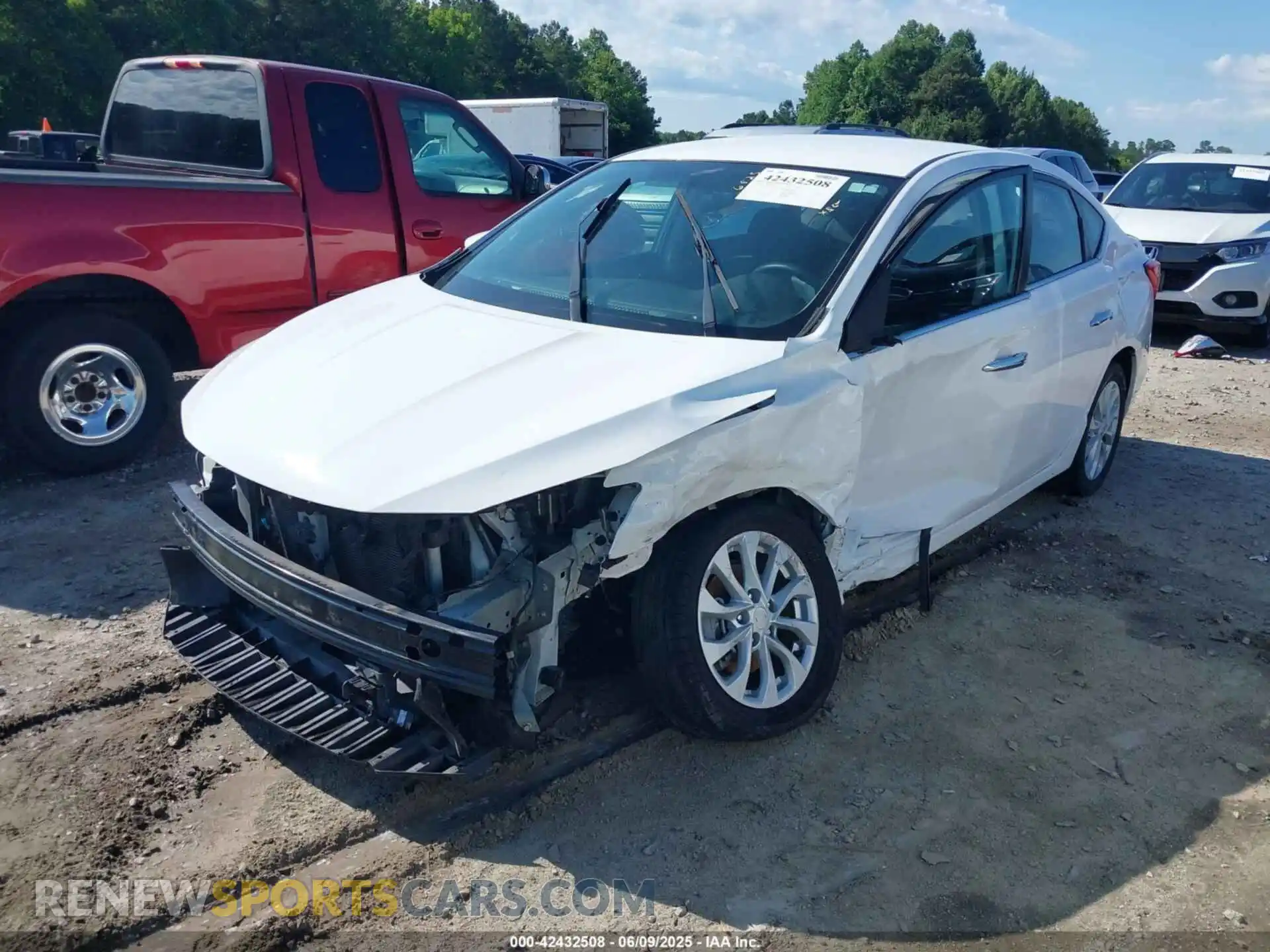 2 fotografías del automóvil dañado 3N1AB7APXKY377644 NISSAN SENTRA 2019