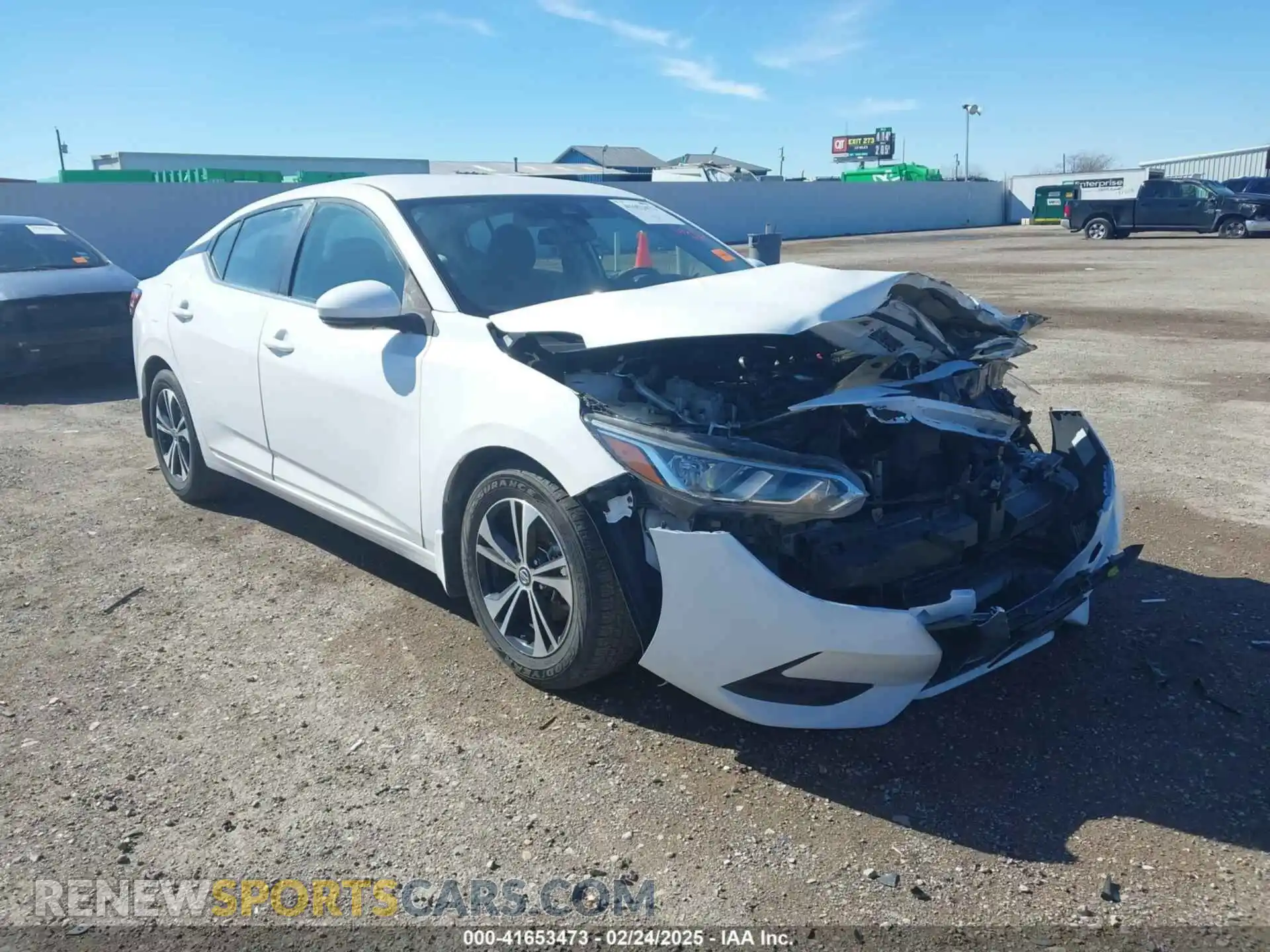 1 Photograph of a damaged car 3N1AB8CV8LY238339 NISSAN SENTRA 2020