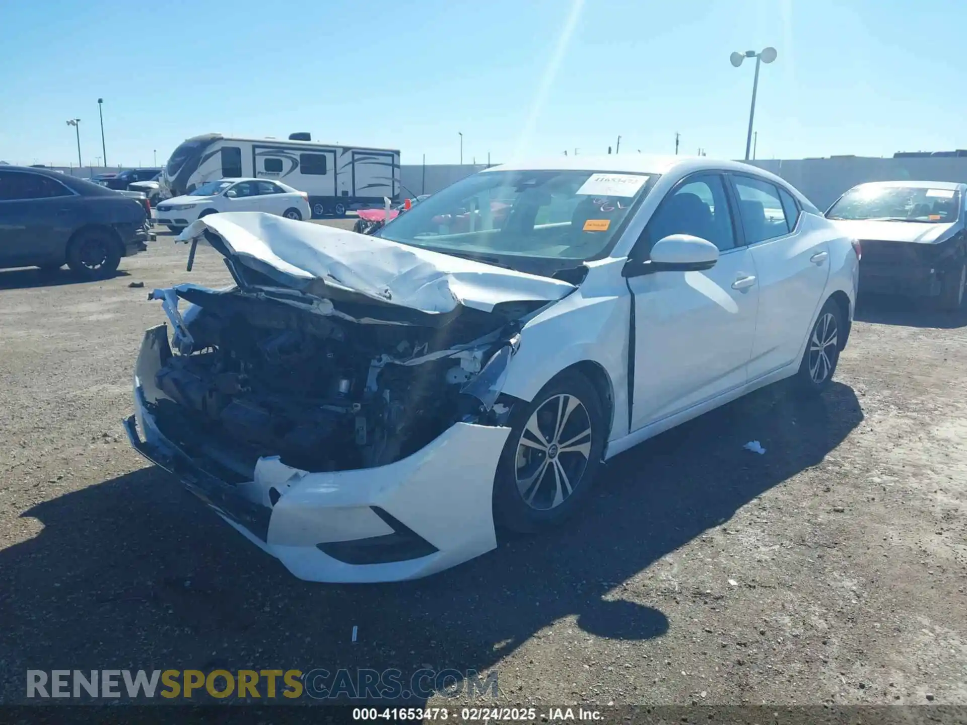 2 Photograph of a damaged car 3N1AB8CV8LY238339 NISSAN SENTRA 2020