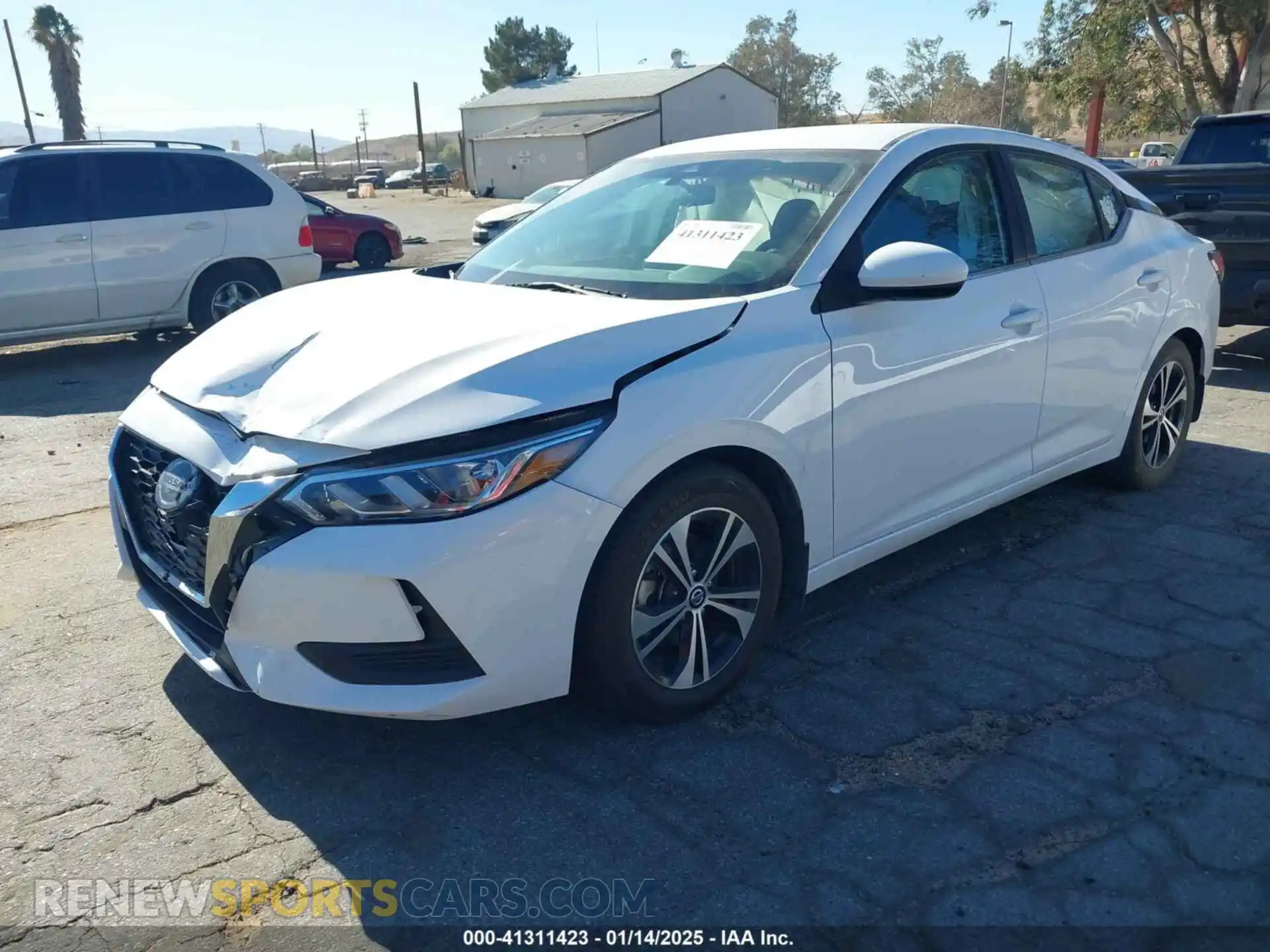 2 Photograph of a damaged car 3N1AB8BV0MY291457 NISSAN SENTRA 2021