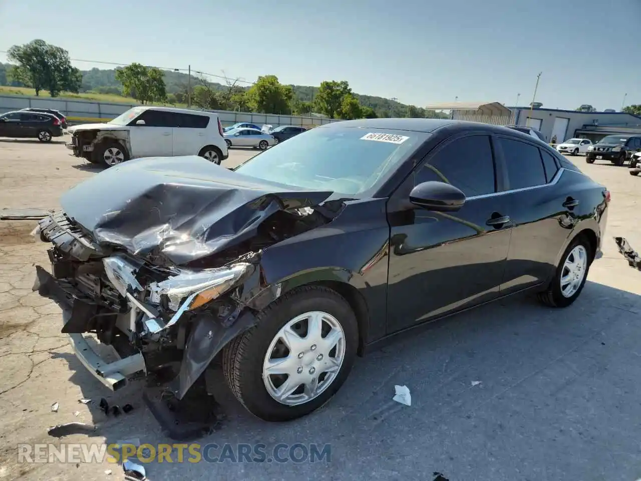 1 Photograph of a damaged car 3N1AB8BV0MY321752 NISSAN SENTRA 2021