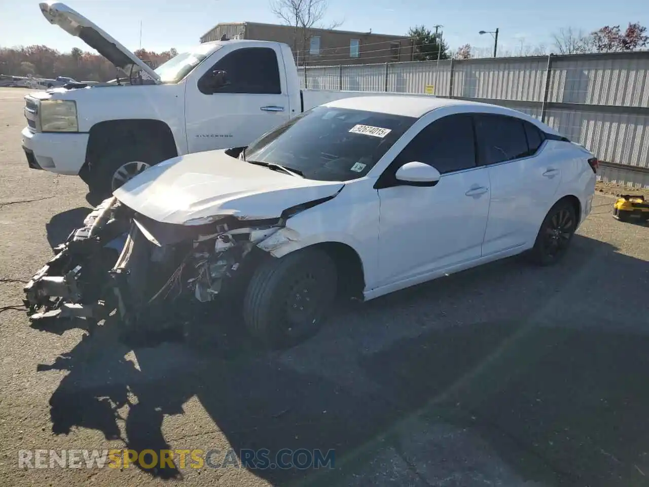 1 Photograph of a damaged car 3N1AB8BV1MY211163 NISSAN SENTRA 2021